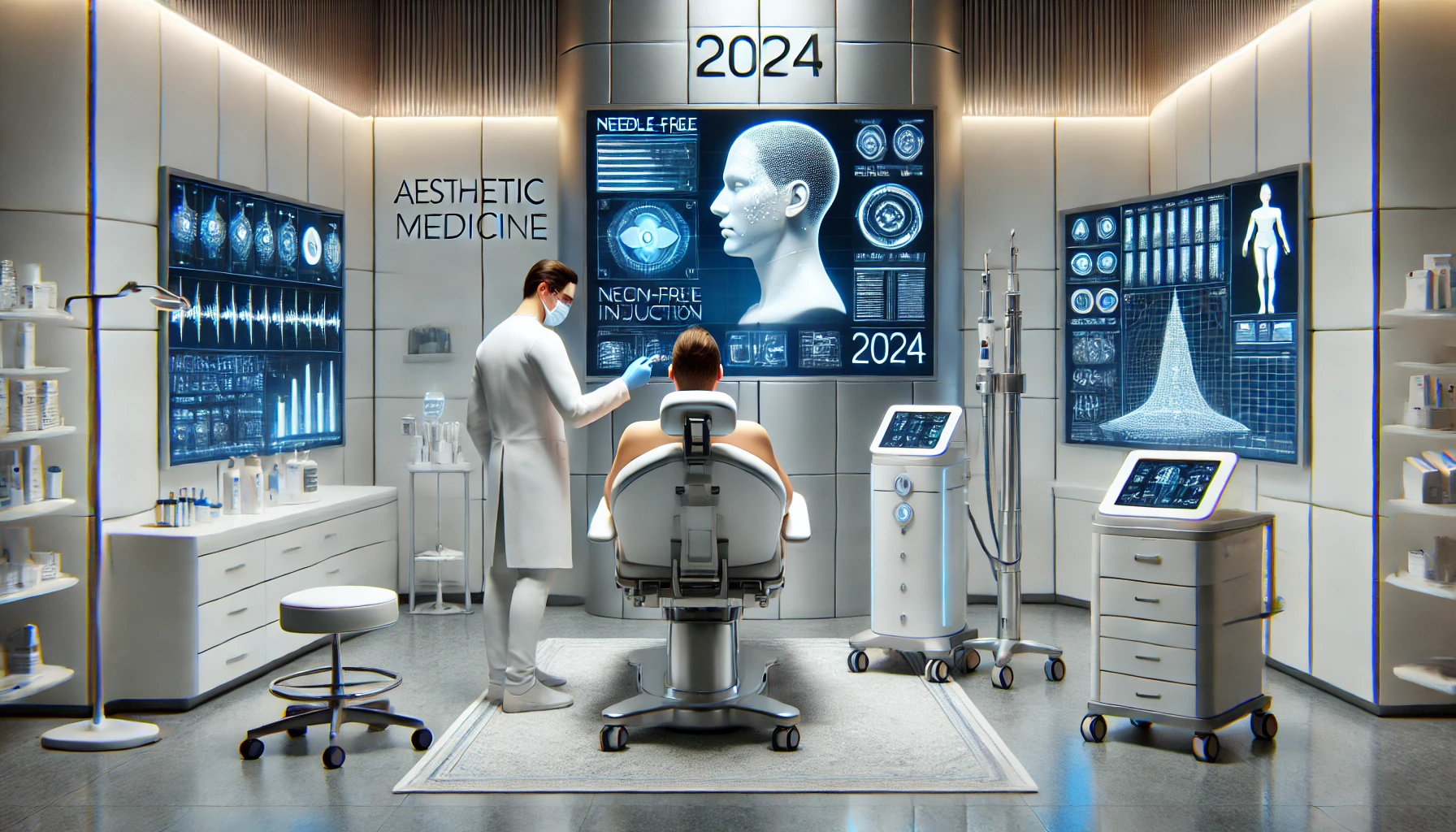 a high-tech aesthetic medicine clinic in 2024